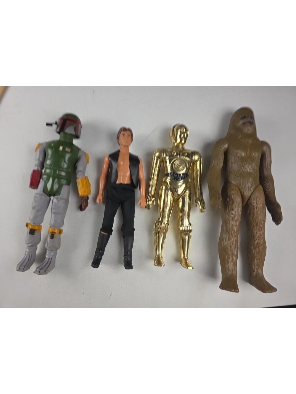 Star Wars 12" Action Figure Lot Kenner Han Solo Boba Fett C-3P0 Chewbacca '78-79